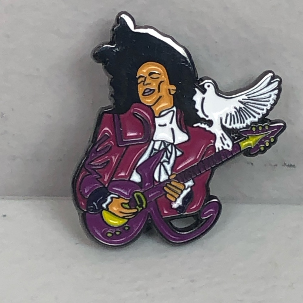 Prince White Dove Pin Lapel